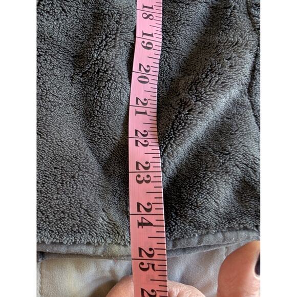 LL Bean Mountain Hi Pile Fleece Vest Charcoal Gray Sherpa Full Zip Medium Women - Picture 8 of 8